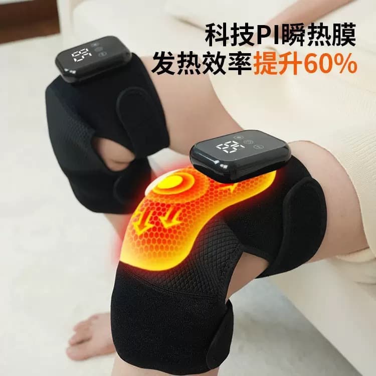Electric Heating Knee Pads for Warmth, Cold Leg Therapy Device for Elderly, Knee Heat Wrap Massager with Charging