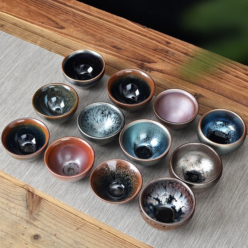 Slightly Imperfect Jianyang Jian Zhan Tea Cup Owner's Cup Drinking Bowl Gongfu Tea Bowl Tea Tasting Cup Single Cup Wholesale for Traffic