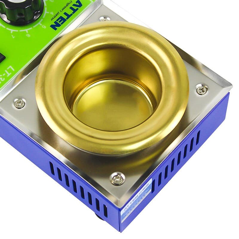 ATTEN LT-350B Lead-Free Solder Pot, 200W High Power Small Adjustable Temperature Melting Furnace, 250W