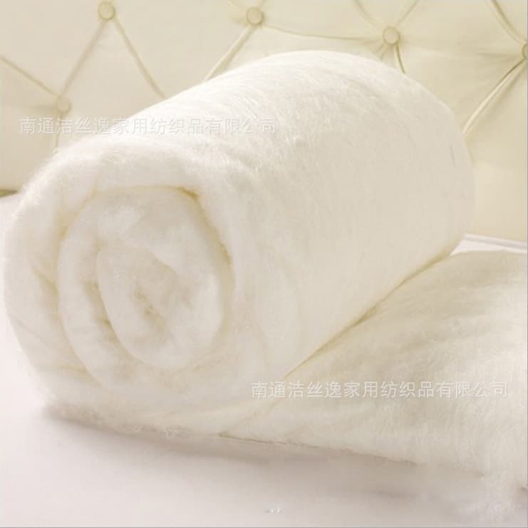Tussah Silk Refined Cocoon Usable with Cocoon Opening and Silk Reeling Machines, Wholesale Raw Material for Silk Comforters