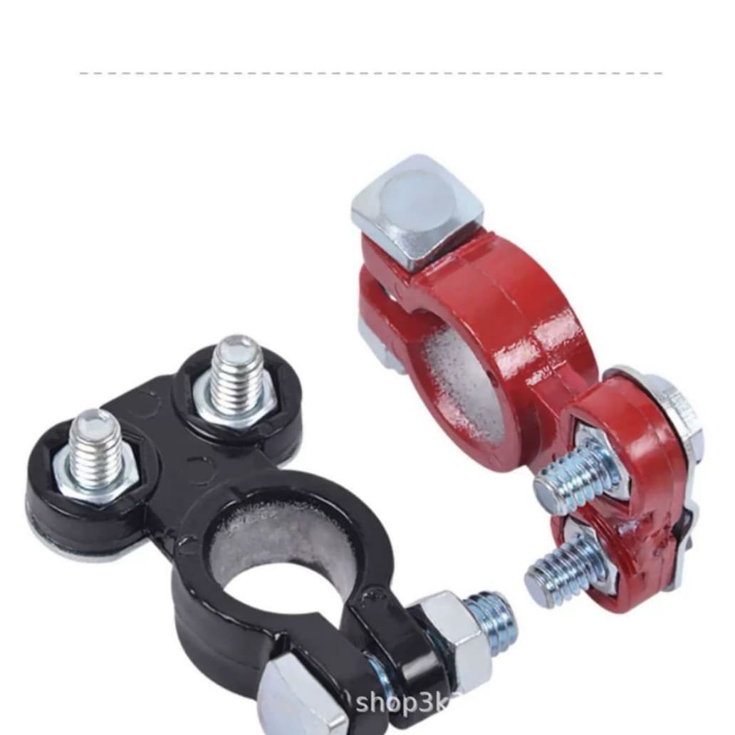 Cross-border trade battery terminal, pure lead pure aluminum original black red painted terminal