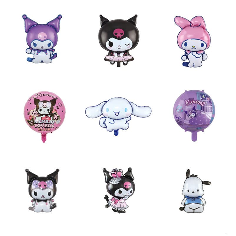 New Kuromi Foil Balloon Cartoon Birthday Party Decoration Balloon for Kids
