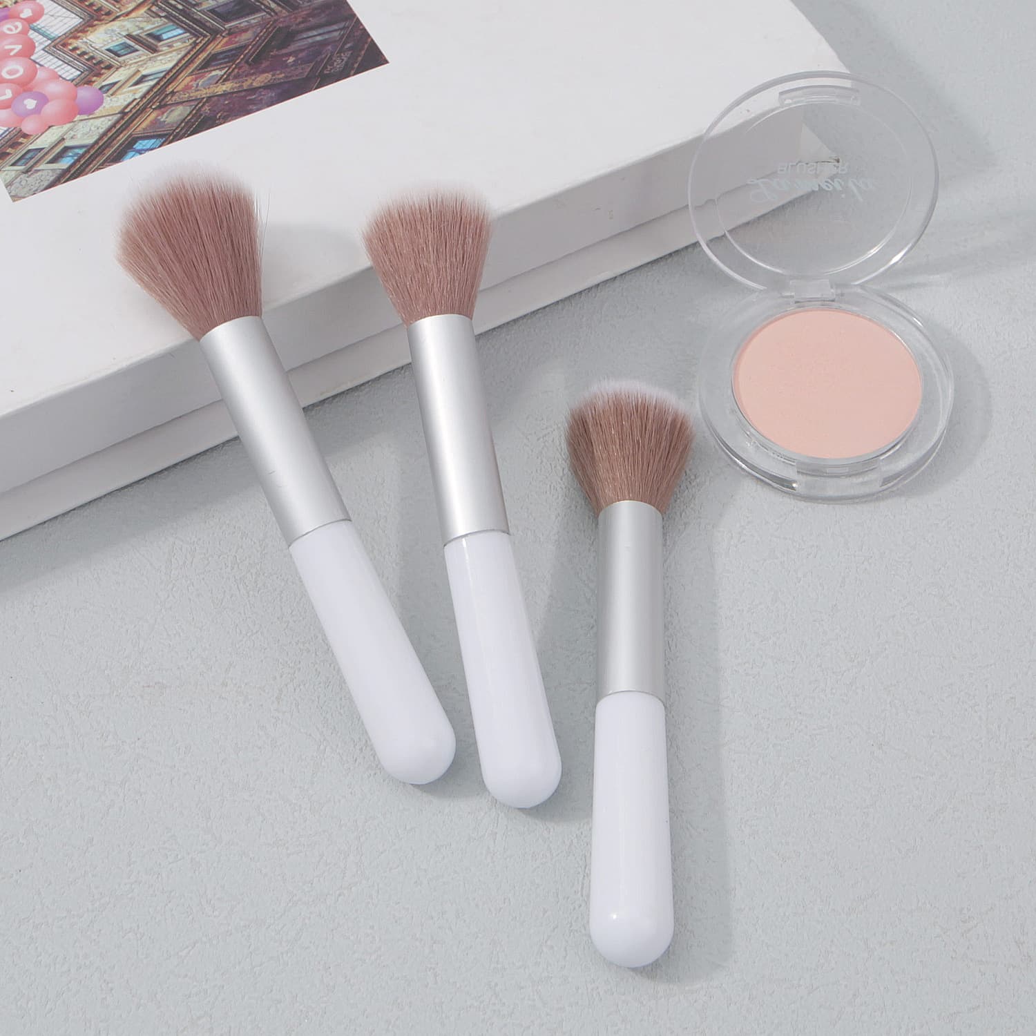 New Odin Blush Brush Wholesale Foundation Brush Powder Brush Finishing Brush Portable Makeup Brush Beauty Tools