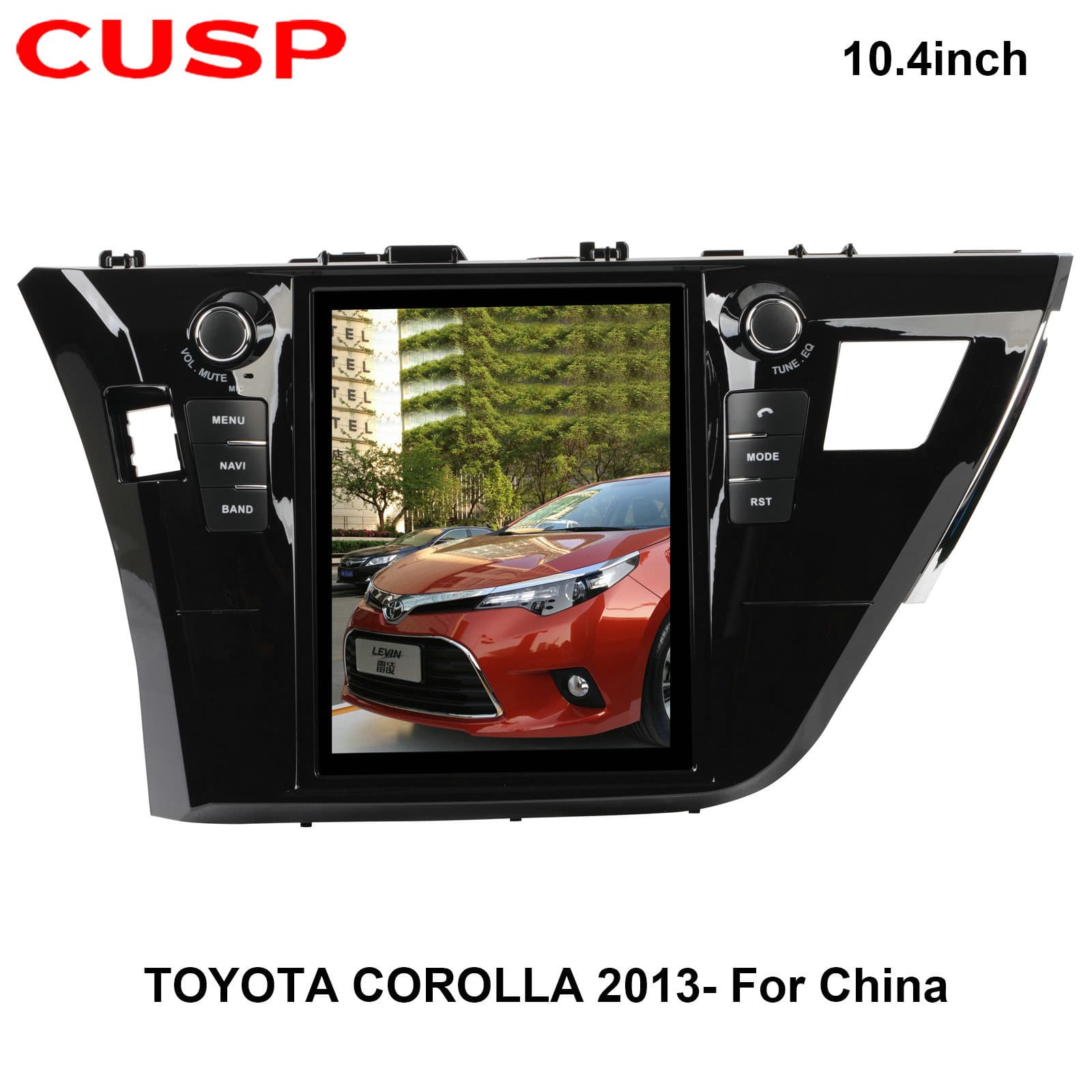 Corolla 10.4 Inch Vertical Screen High Definition IPS Display Large Screen Car Play Audio And Video Android Navigation GPS