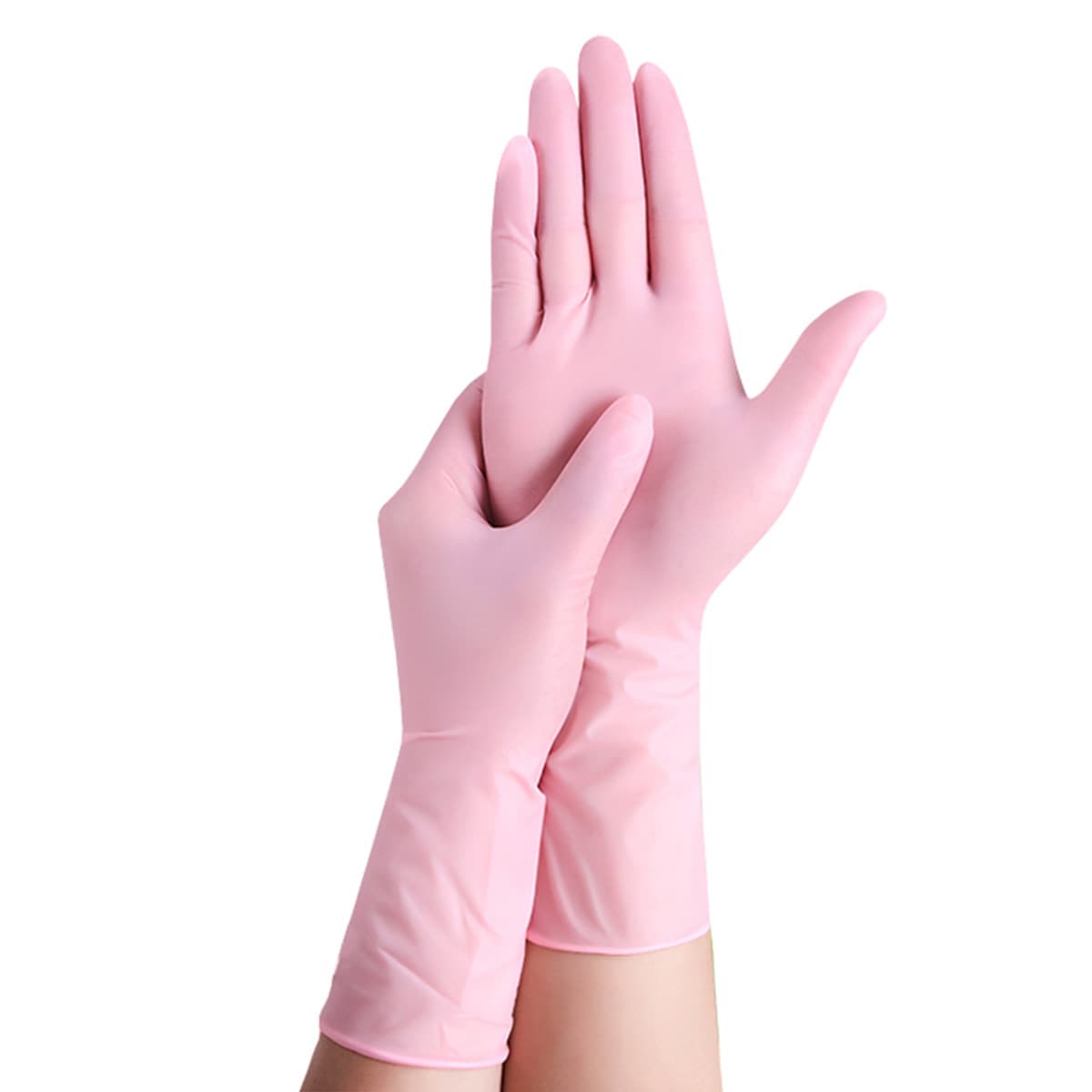 Wholesale 9-inch and 12-inch Pure Nitrile Gloves, Nitrile Dishwashing Household Waterproof Oil-Resistant 5x High-Elasticity Food-Grade Simple Packaging