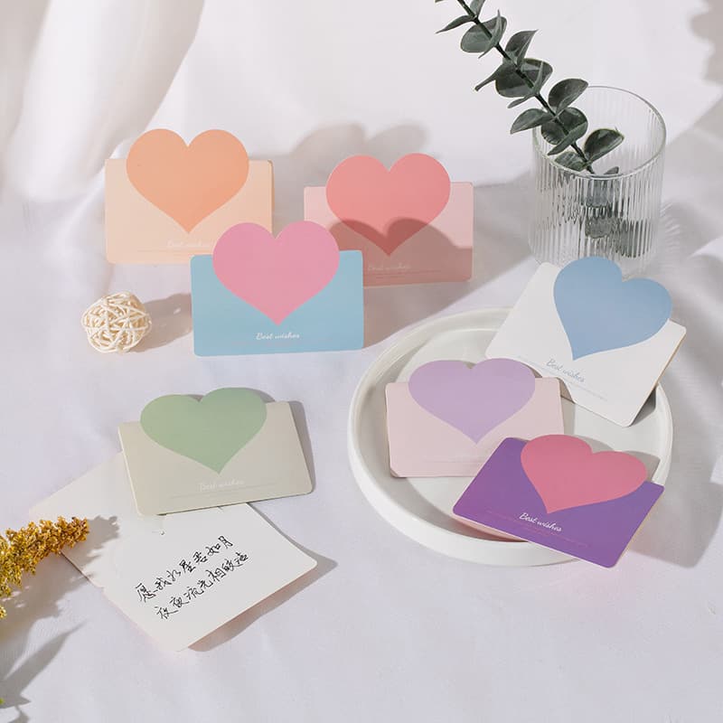 Manufacturer of creative universal heart-shaped greeting cards, Christmas cards, promotional cards, wholesale greeting cards, and small gifts.