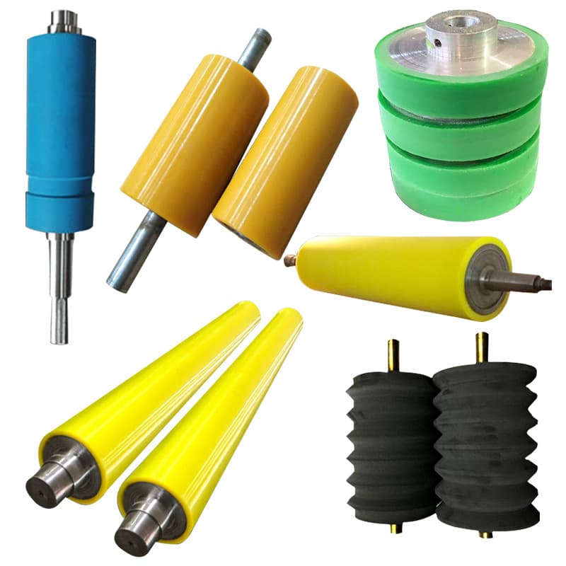 Manufacturer wholesale rubber roller polyurethane rubber roller rubber roller printing woodworking machinery rubber roller rubber industrial rubber roller