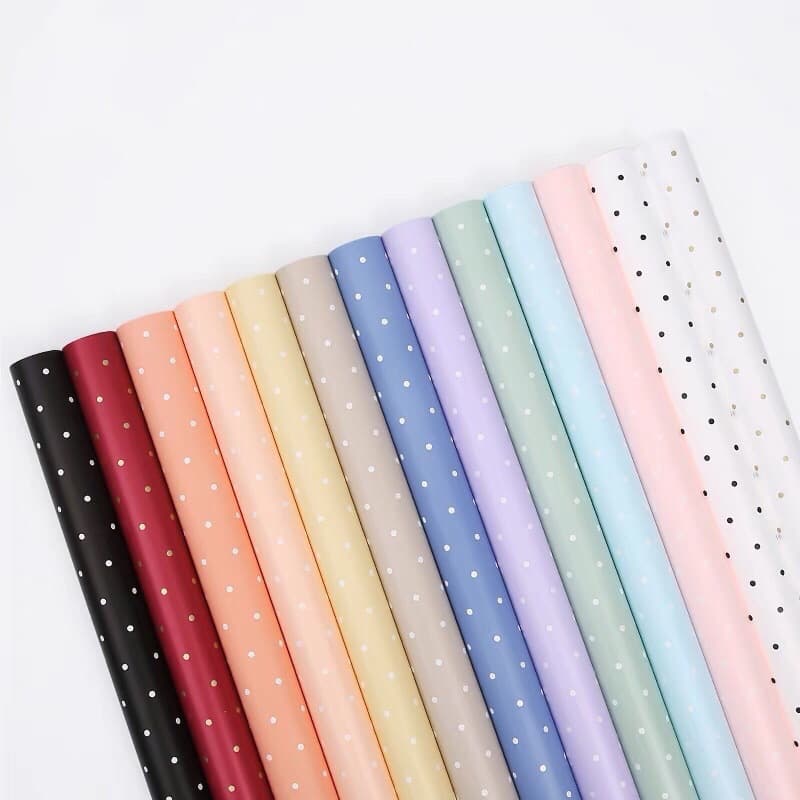 Bouquet Wrapping Paper Oya Paper Flower Wrapping Paper Wholesale Cynthia Polka Dot Floral Gift Wrapping Supplies