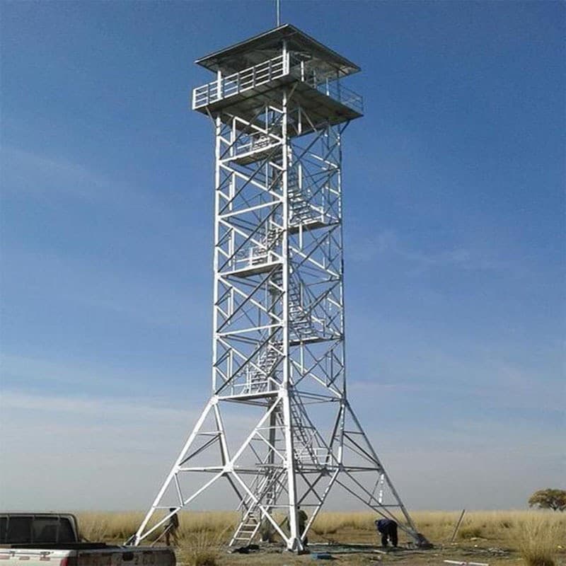 Border defense four-column angle steel monitoring tower, observation tower, scenic wetland area observation tower, mountaintop observation tower.