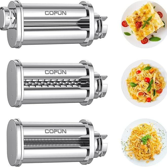Compatible with Bosch Chef Machine Pasta Maker Accessories Bosoh Italian Pasta Maker Set for Making Thin Pasta and Dumpling Wrappers