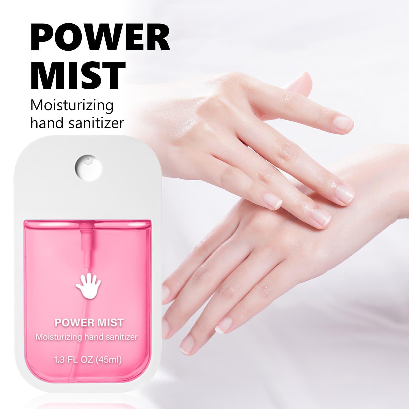 Cross-border Unlabeled Vanilla Hand Sanitizer Spray, hand cleaning no-rinse, healthy antibacterial moisturizing multi-purpose portable.