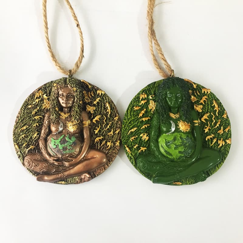 Cross-border Amazon Resin Craft Mother Earth Pendant Earth Mother Pendant Bulk Wholesale