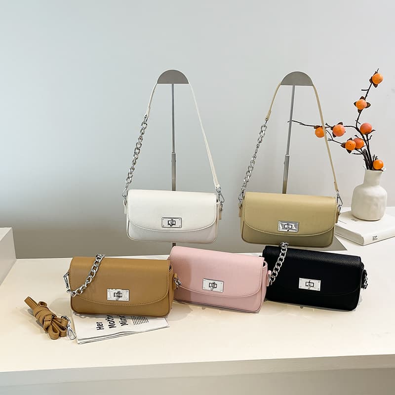 bags2025 New Women's Bag European and American Cross-border Fashion Versatile Casual Commuter Trendy Casual Shoulder Small Square Bag