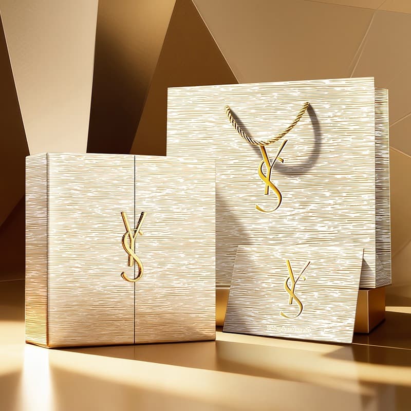 YS Luxury Gold Gift Box 5-Piece Set Lipstick Cushion Perfume Valentine's Day Birthday Gift for Girlfriend Bestie Gift Box Wholesale