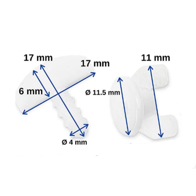 Factory Wholesale 20pcs/Pack Screw Shape Hand-Twist Curtain Accessories Supplies Ingot Track Pulley Curtain Hook