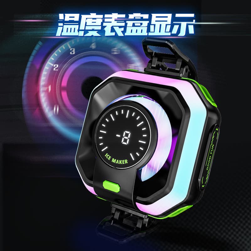 2025 New Model JS86 Magnetic Back Clip Type Mobile Phone Cooler, Can Ice Up Phones for Silent Live Streaming