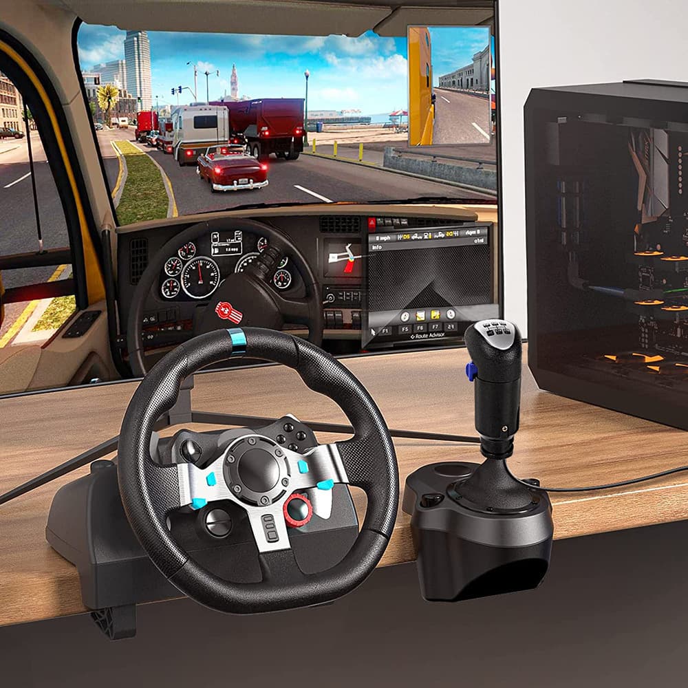 Cross-border Racing Game Simulator Shifter Dual Button High-Low Gear Shift Knob for Logitech G29 G27