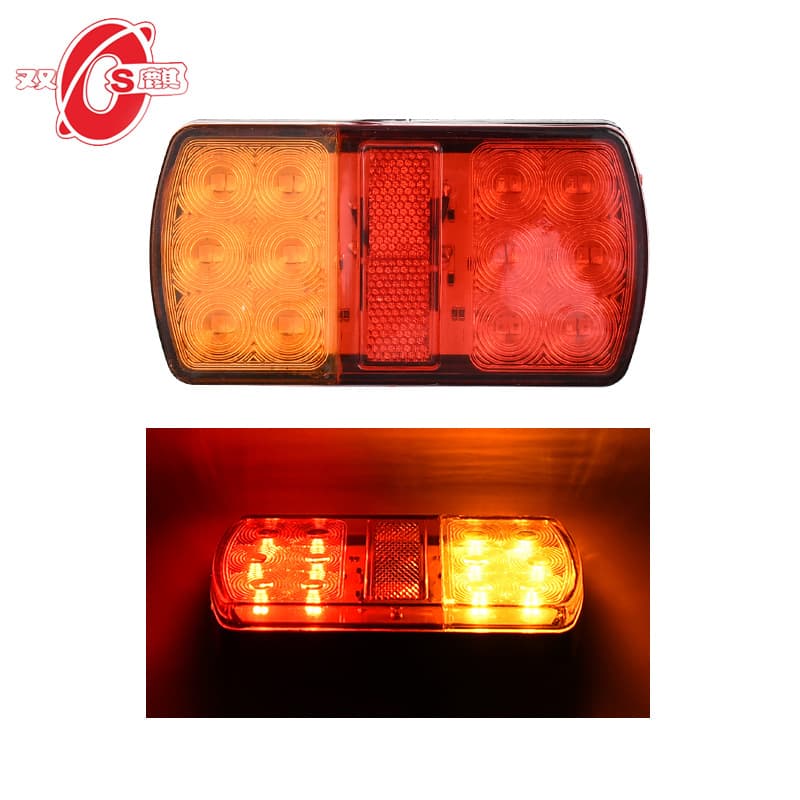 Cross-border Export 12V 24V 12LED Truck Tail Light Truck Side Light Truck Tail Light Bus Coach Ground Light