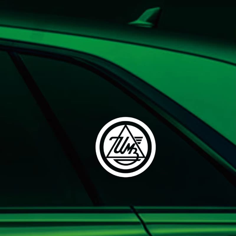 Ural Retro Round Logo Car Sticker, Vinyl Waterproof Scratch-Resistant Decal for Foreign Trade Cross-Border