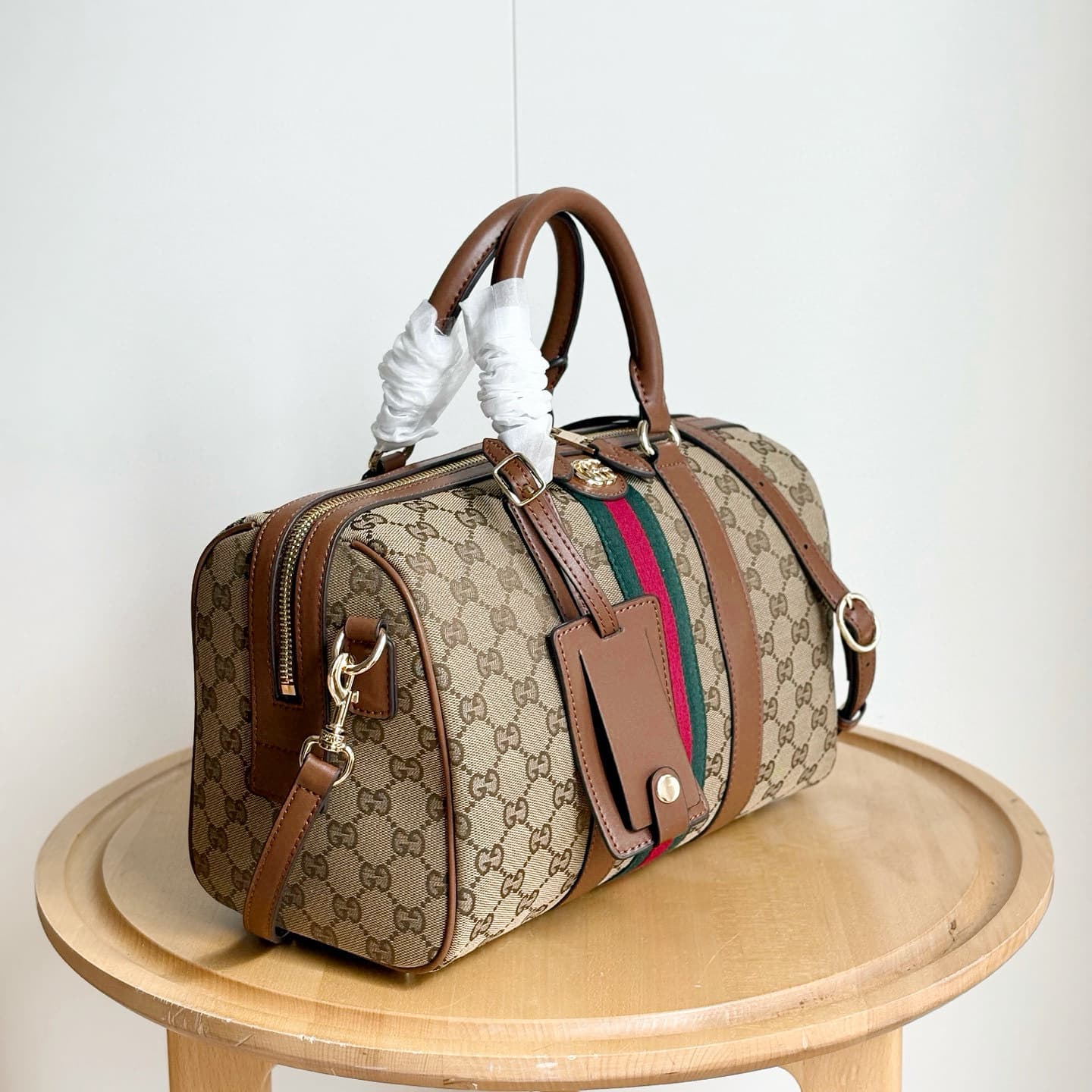 Ophidia Series Handbag G-House Boston Bag Shoulder Bag Crossbody Bag Fashionable Monogram Pillow Bag Medium-Large
