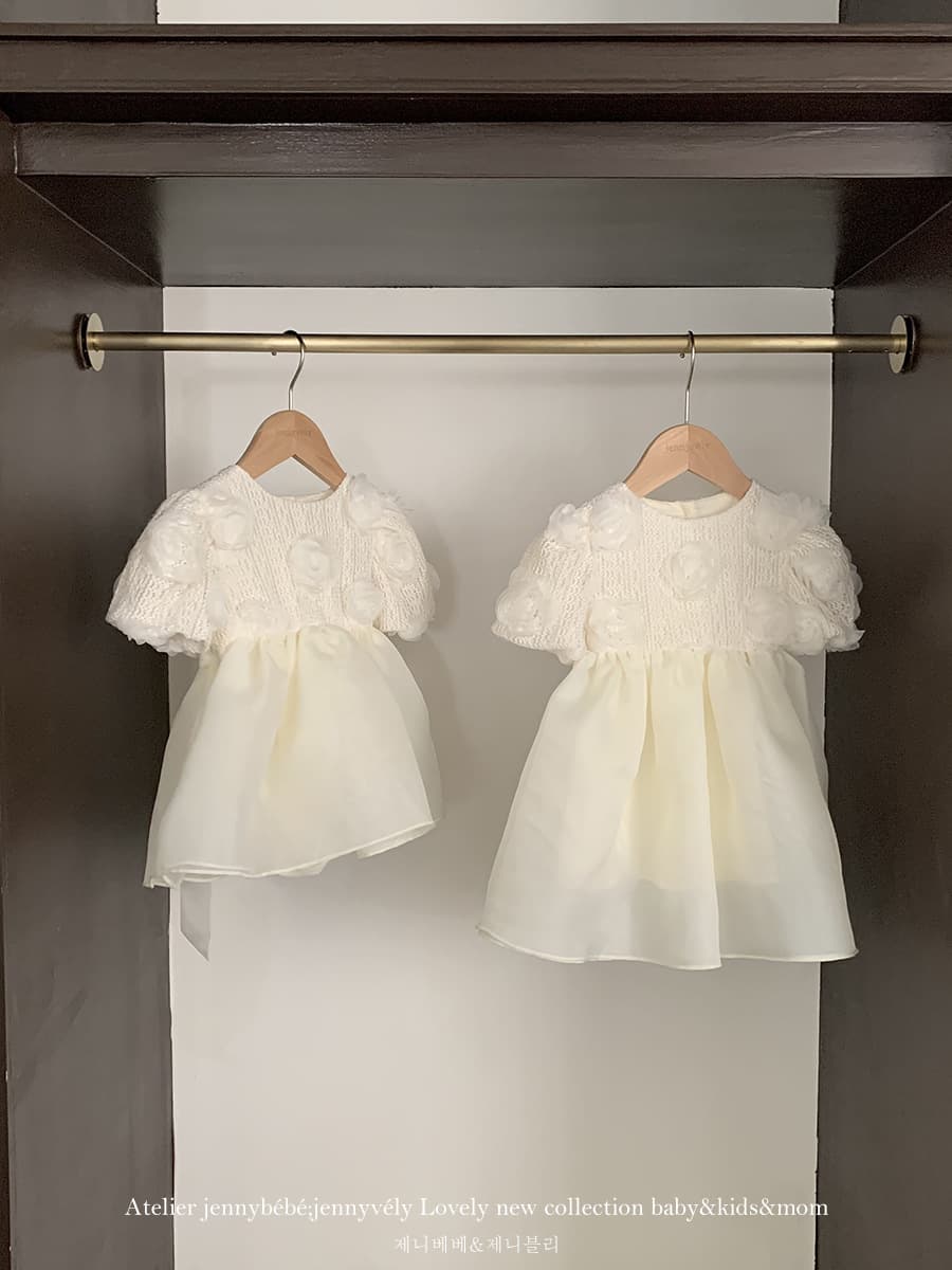 Jenny children's clothing infant princess dress baby girl clothing summer style rose flower romper dress hundred days gauze dress