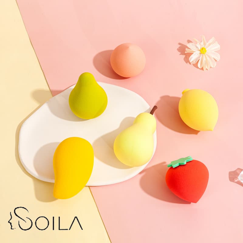 Paola Factory Direct Non-Latex Fruit Makeup Sponge, Dry/Wet Dual-Use Low Absorption, Water-Expanding Large Cosmetic Tool Wholesale