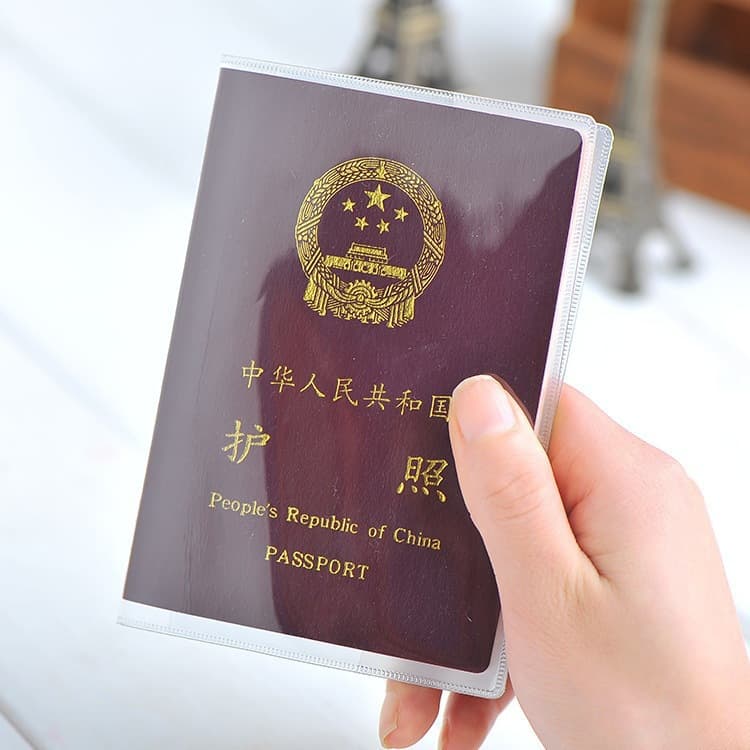 Passport cover travel passport holder document bag frosted transparent passport cover document passport protective cover passport holder