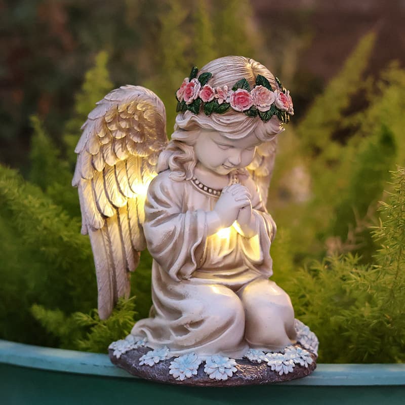 Outdoor Solar Garden Lights Resin Decorative Figurines Dwarf Gnome Artistic Sculpture Lawn Decoration Lamp