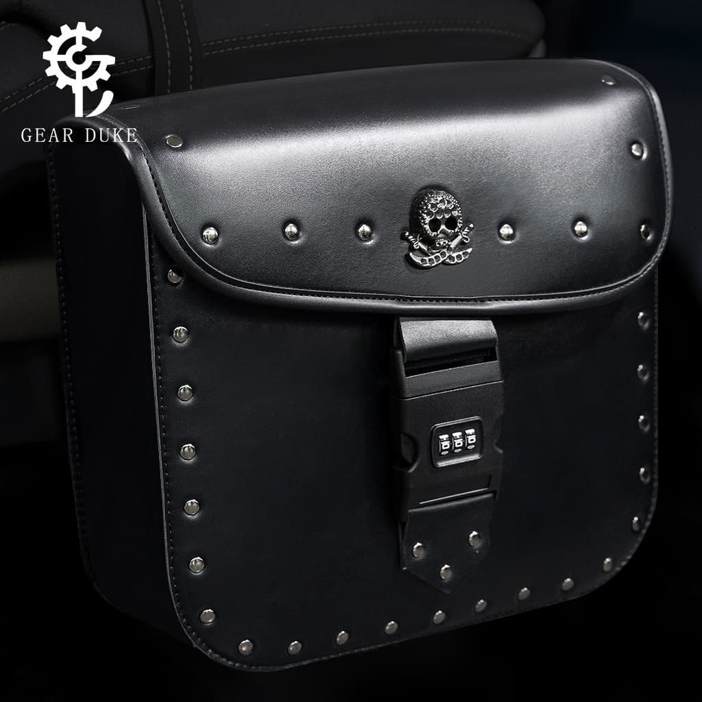 Southeast Asia Harley Davidson motorcycle cruiser touring modified side bag anti-theft password riding gear saddlebag