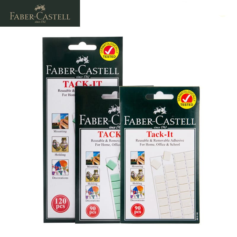 Faber-Castell Official Authorized Authentic Clay, Blue, Nail-Free Adhesive, Photo Wall Sticker, Picture Frame Adhesive, Residue-Free Adhesive 75