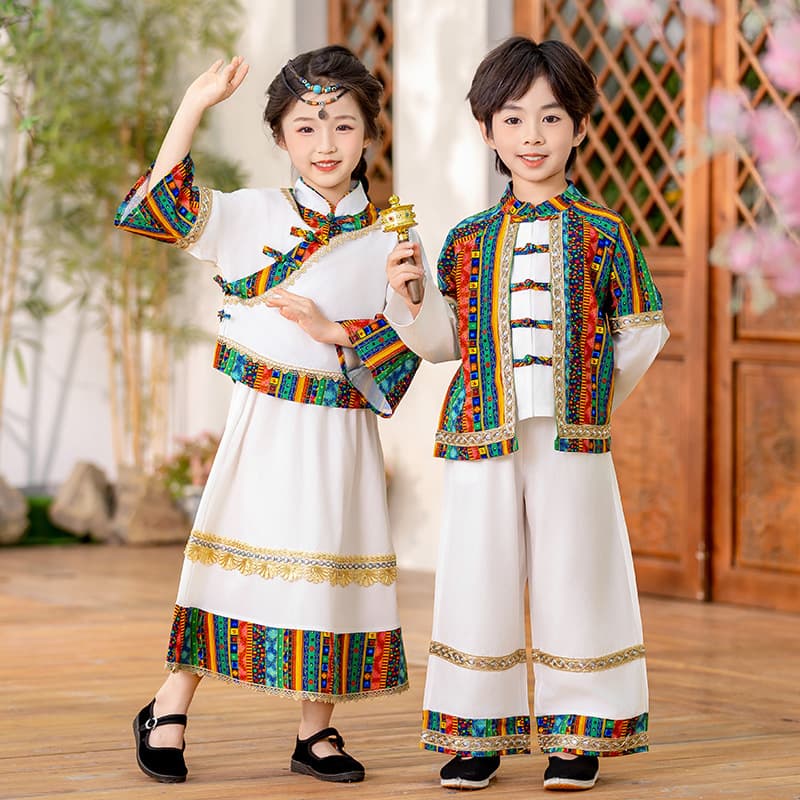 Ethnic Minority March 3rd Children's Costume Guangxi Zhuang Clothing Dong Dai Boys Performance Outfit