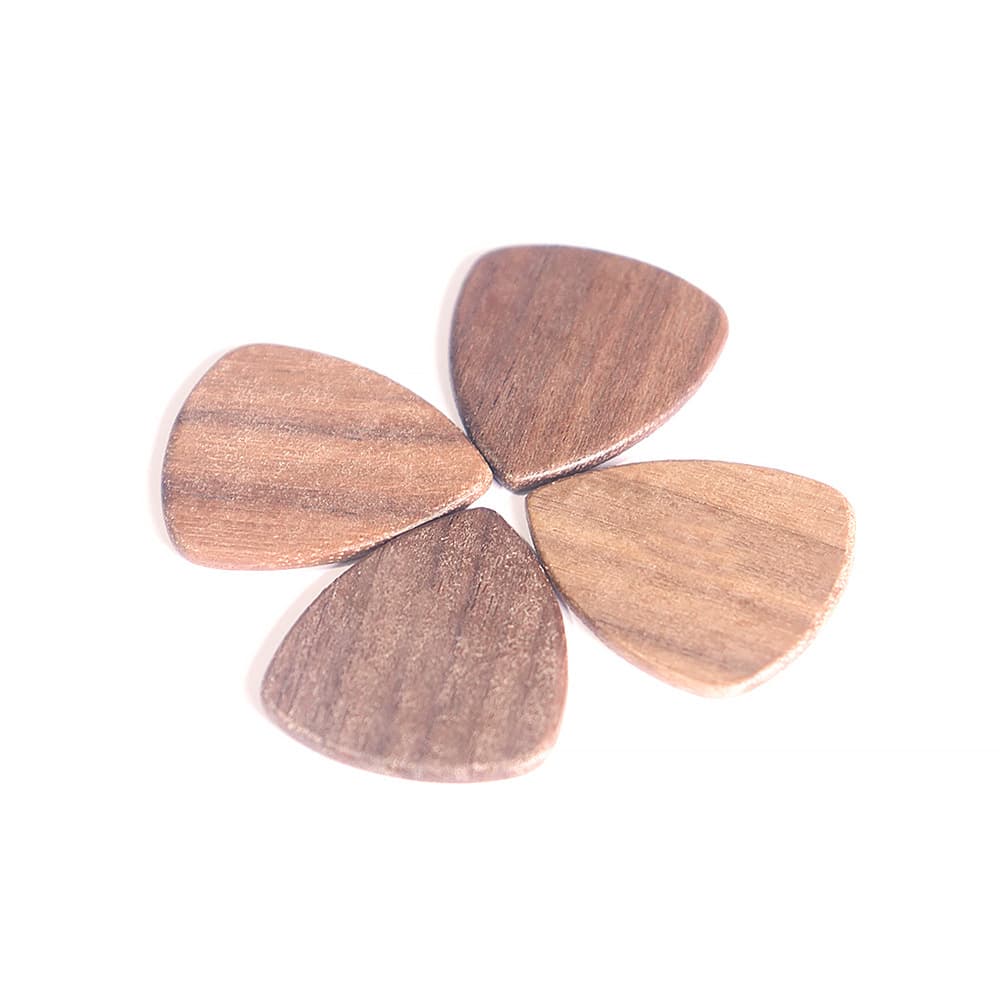 Solid Wood Black Walnut Guitar Pick Music Pick Wooden Craft Pick Gift Small Wood Pick