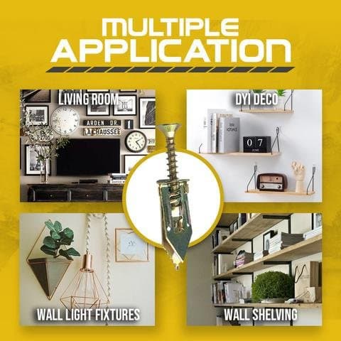 Self Drilling Anchors Screws Drywall Hammer-In Expansion Wall Anchors Expansion Screws In Stock