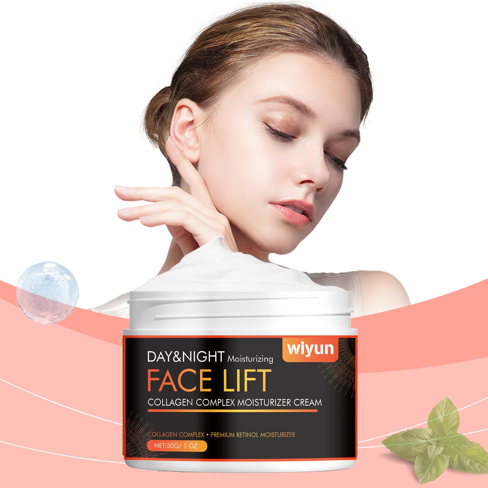 wiyun collagen moisturizing cream moisturizes, improves dull, firm skin, translucent facial skin moisturizing cream