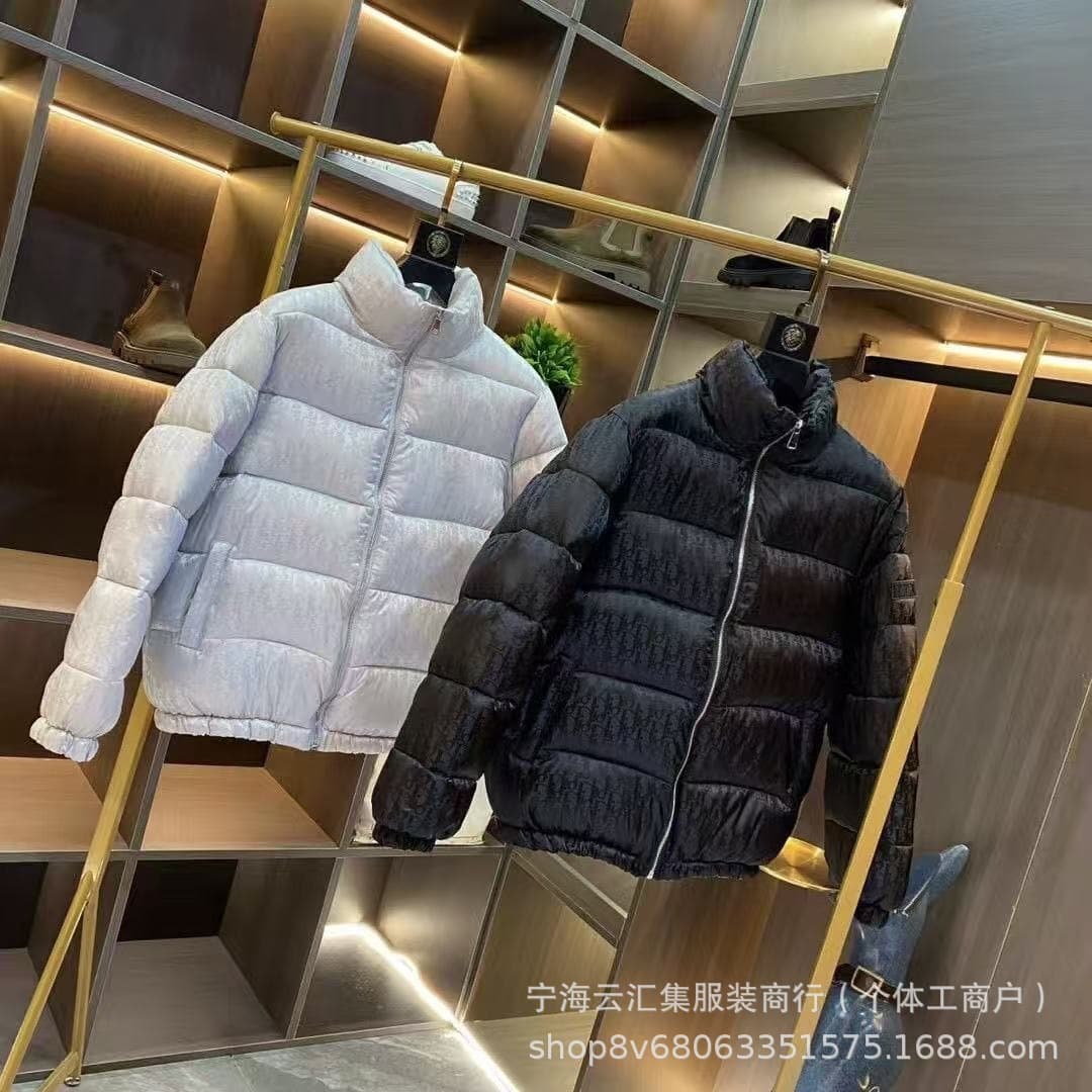 High-Quality Official D-C Logo Full-Print Down Jacket Couple Style D Jacket Ready to Ship