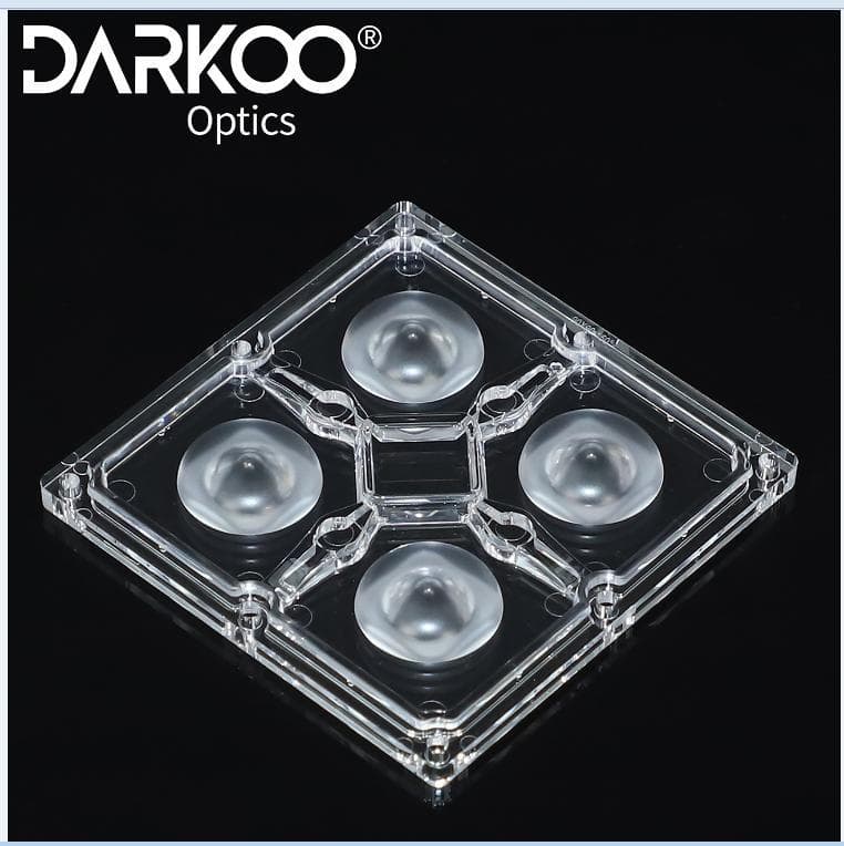 Darkoo Optics 90*90*10.67MM Commercial Lighting Lens 4-in-1 Module Lens Wholesale