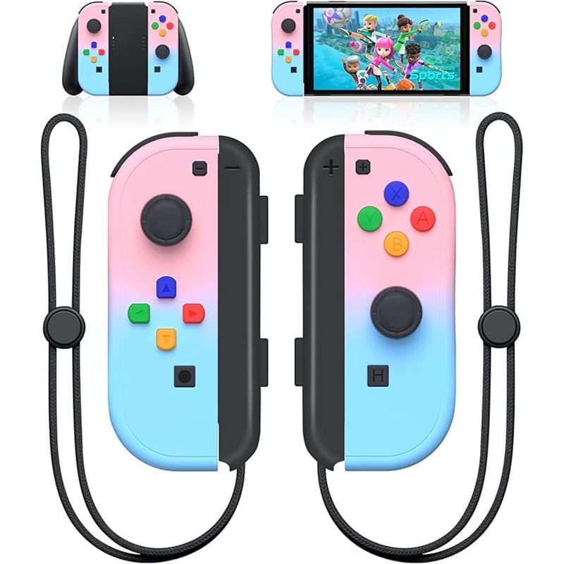 Switch Left and Right Joy-Con Small Bluetooth Controller NS Custom Mold Wireless RGB Lighted Game Controller