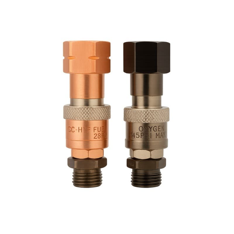 Gasgrip anti-reverse quick connector, oxygen and gas anti-torch hose quick plug, welding anti-reverse flow design