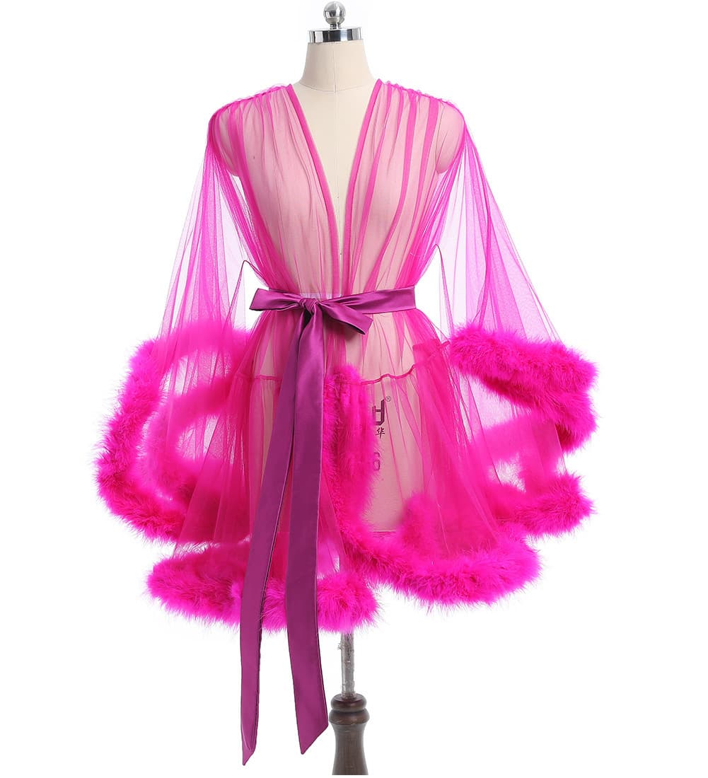 US/EU Amazon Plus Size Sexy Lingerie Bathrobe Sexy Lingerie Sleepwear