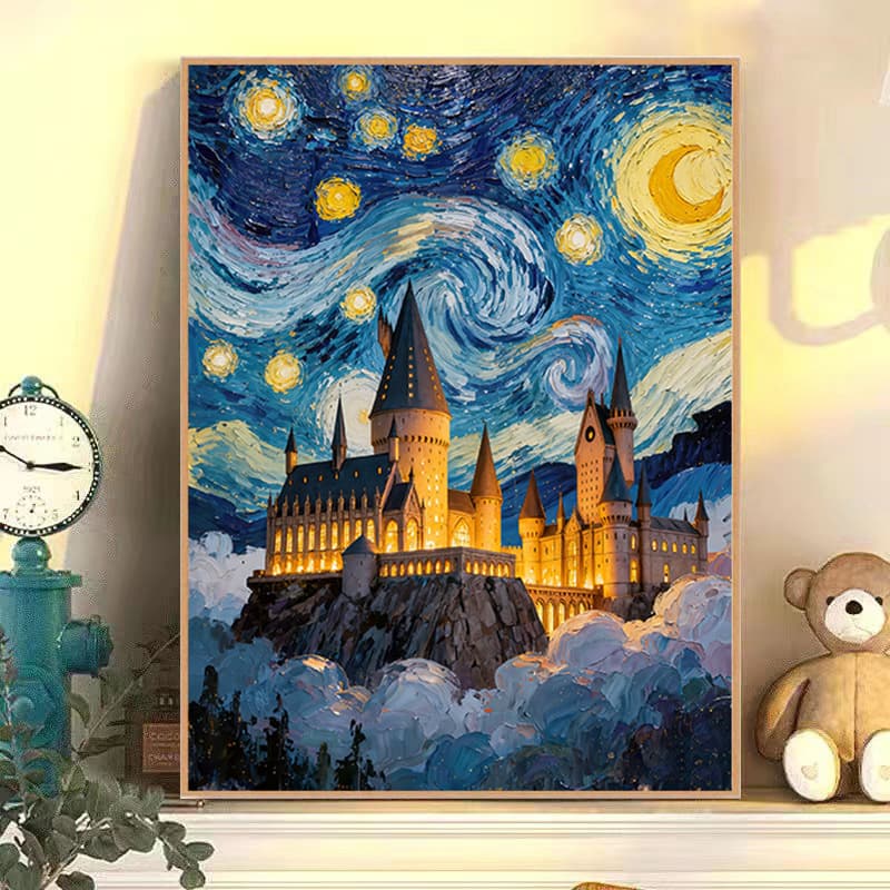 Amazon Cross-Border Hot Selling New Dream Castle DIY Cross Stitch Kit Full Stitch Factory Direct