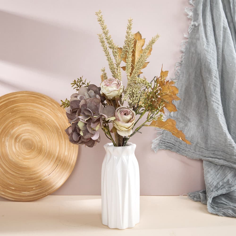 Cross-border Mirror Night Notebook Artificial Flower Design Wedding Bouquet Home Decoration Wall Hanging CF01210