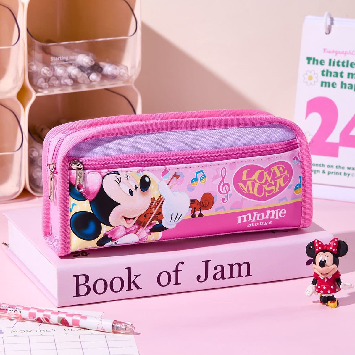 Marvel Mickey pencil bag for primary school students grades 1-3-6, large-capacity, exquisite, lightweight and stain-resistant pencil case