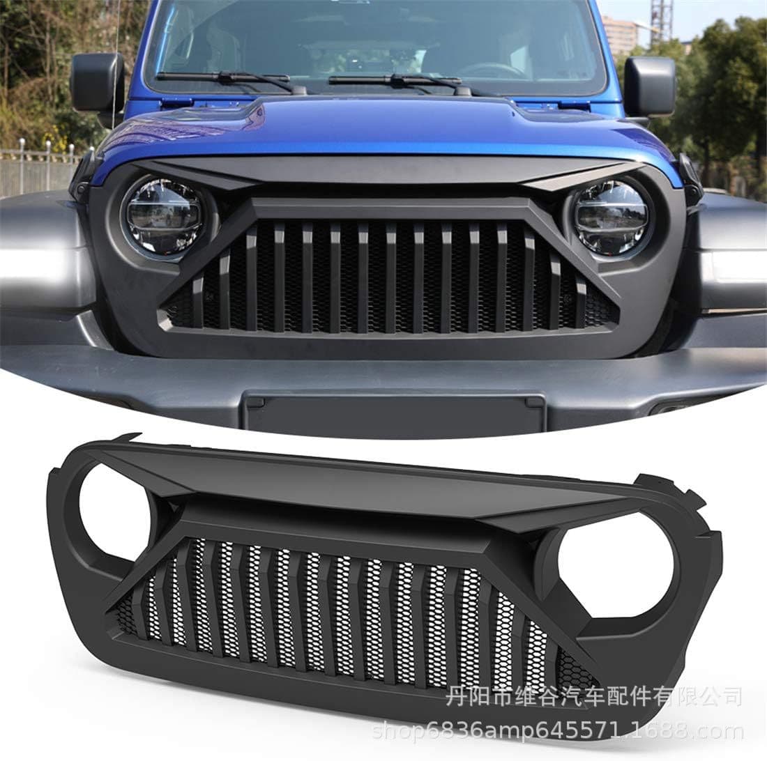 Cross-border Car Grille for 2018-2023 Wrangler Angry Grille Modification JL Wrangler Front Face