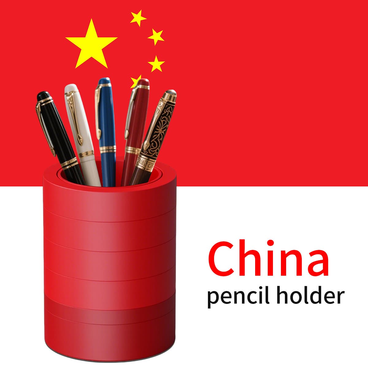 Chinese Trend Pencil Holder Plastic Pencil Holder Graduation Gift for Teachers and Students Cultural Creative Pencil Holder Wholesale