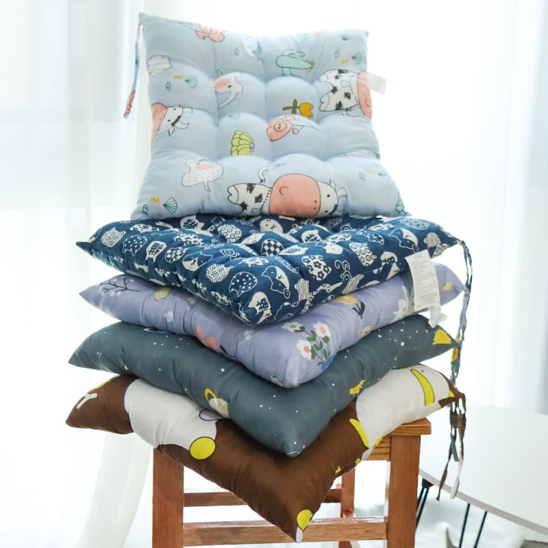 Seat Cushion Chair Pad Student Dorm Office Floor Long Sitting Butt Cushion Stool Dining Chair Pad Soft Winter