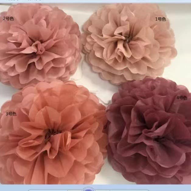 Manufacturer Paper Flower Balls, Festive Birthday Party Decorations, Paper Pom-poms, European and American Wedding Decoration Props