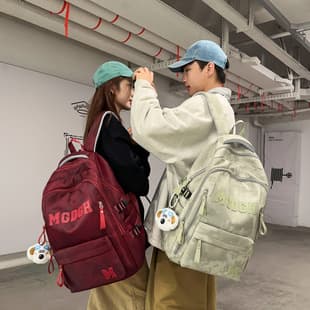 Large capacity multi-layer school bag for middle school girls, high school students, ergonomic ultra-light backpack, college student laptop backpack for men