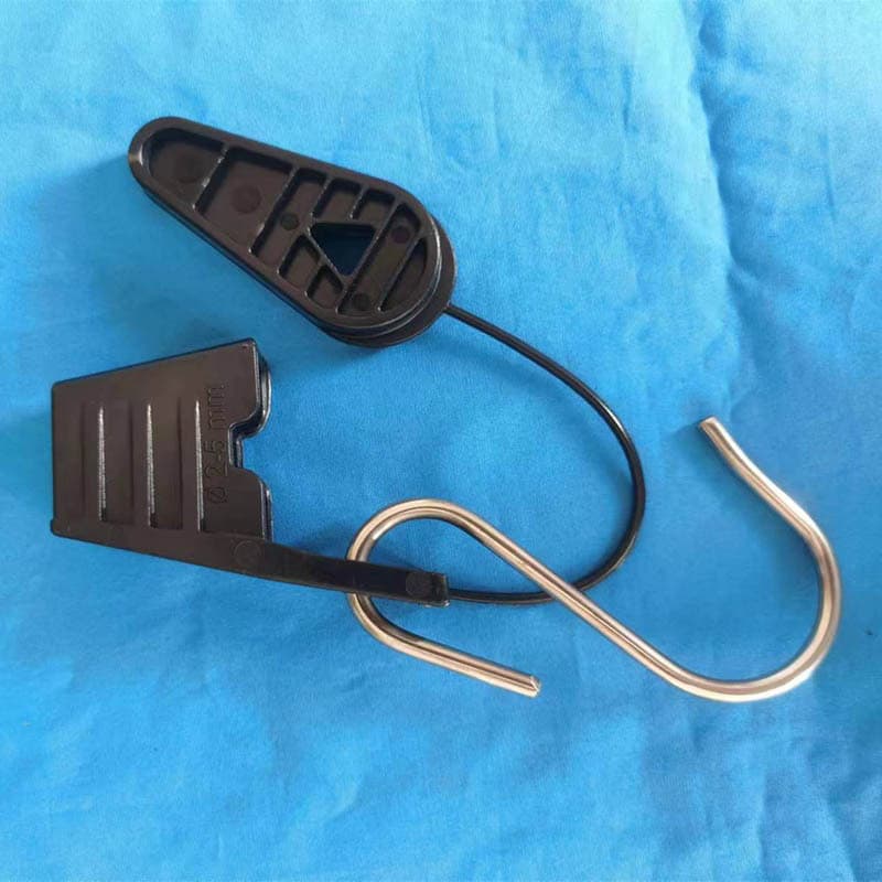 Supply of S-type duckbill cable clamp FTTH fiber optic consumables wiring self-supporting butterfly optical cable leather wire fixing clip