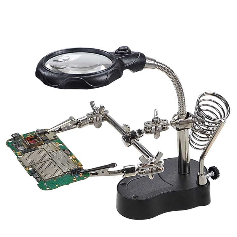 Repair Assistant Clip LED Light Magnifier for Mobile Phone Motherboard and Digital Device Repair Tool, Hardware Tool Factory Sale