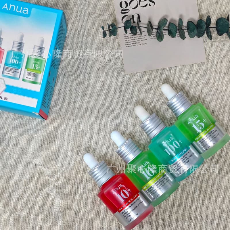 Anua Product Set: Azelaic Acid 10+ Essence, Niacinamide 10+ TXA4 Essence, PDRN Hyaluronic Acid Capsules 100+
